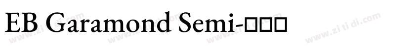 EB Garamond Semi字体转换